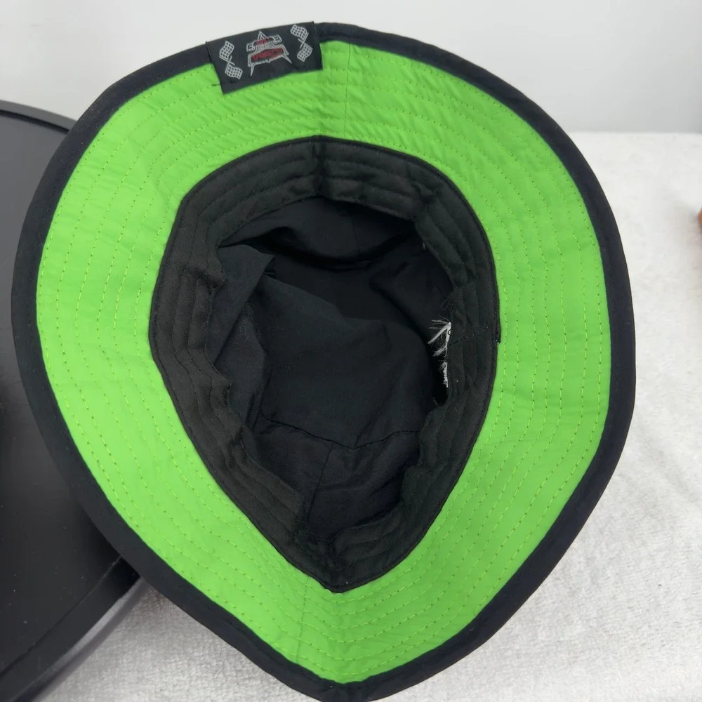 Disney Pixar Cars Land Lightning McQueen Neon Psychedelic Bucket Hat Kids Black